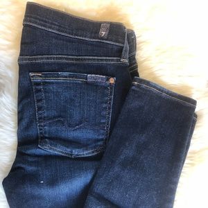 7 For All Mankind Ankle Gwenevere Skinny Denim 27